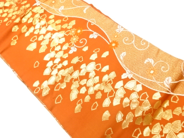 JAPANESE NAGOYA OBI / WOVEN JIGAMI PATTERN